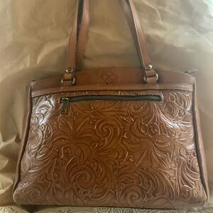 PATRICIA NASH TOOLED LEATHER POPPY TOTE